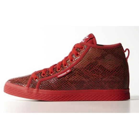 adidas Shoes - Adidas honey up red snake skin sneakers
